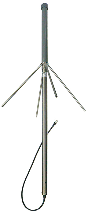 VHF high band broadband monocone, 304 stainless steel, 148-174MHz, N-type female, 500W, 0dbd – 1.3m